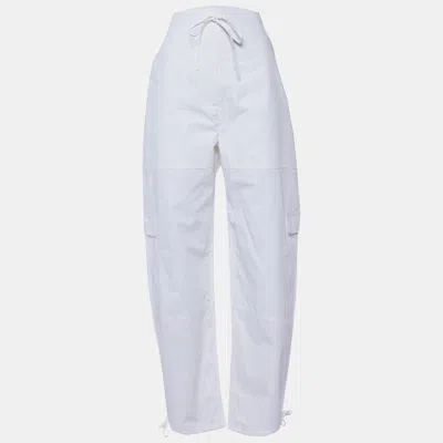Pre-owned Totême White Cotton Cargo Trousers Xl