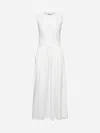 Totême Toteme Long Sleeveless Cotton Dress In Multi