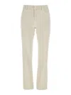 Totême White Low-taper Jeans In White