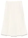 Totême Toteme Wool Midi Skirt In White