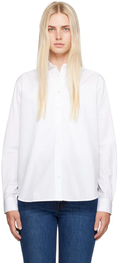 Totême White Signature Shirt In 100 White