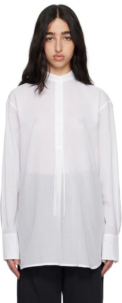 TOTÊME WHITE STAND-COLLAR SHIRT