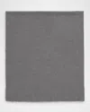 Totême Wide Classic Wool Scarf In Gray