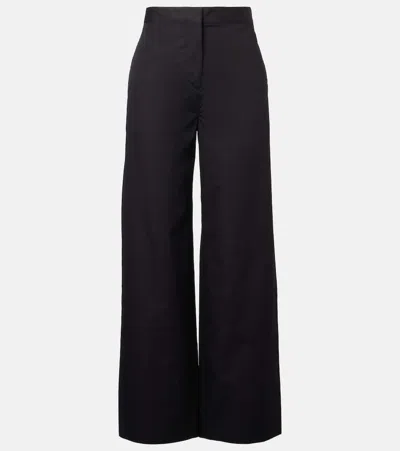 Totême Wide-leg Cotton Pants