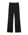 Totême Black Wide-leg Trousers In Black