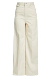 Totême Classic High-rise Straight-leg Organic Jeans In Ecru