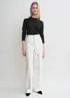 Totême Wide Leg Denim White In White