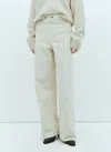 Totême Toteme Women Wide Leg Jeans In Beige