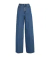 Totême Organic Cotton Wide Leg Jeans. In Blue
