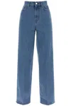 Totême Organic Cotton Wide Leg Jeans. In Blue