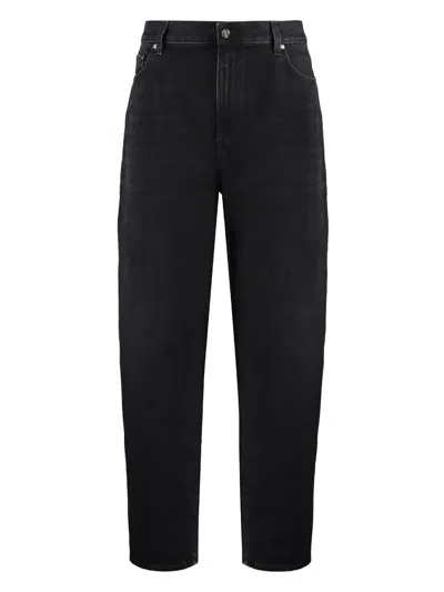 Totême Jeans Mit Weitem Bein In Black