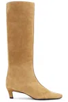 Totême Wide Shaft Boots In Caramel