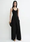 Totême Wide Summer Trousers Black