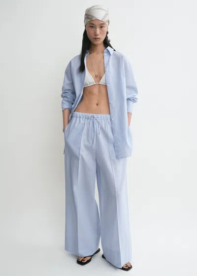 Totême Wide Summer Trousers Sky