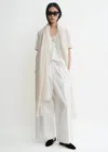 Totême Wide Summer Trousers White
