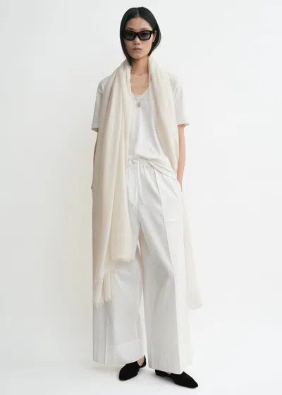 Totême Wide Summer Trousers White