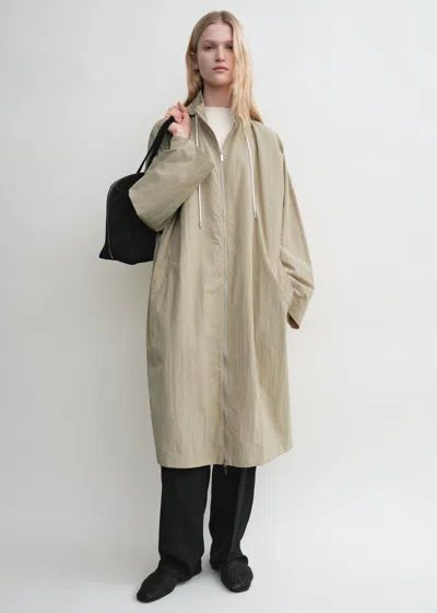 Totême Windbreaker Coat Desert In Gray