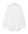 Totême Wingtip-collar Tuxedo Shirt In White