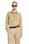 Totême Woman Beige Shirts In Beige