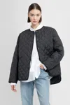 Totême Oversized Quilted Buttoned Jacket In Black