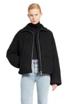Totême Toteme Flannel Puffer Jacket Black In Black