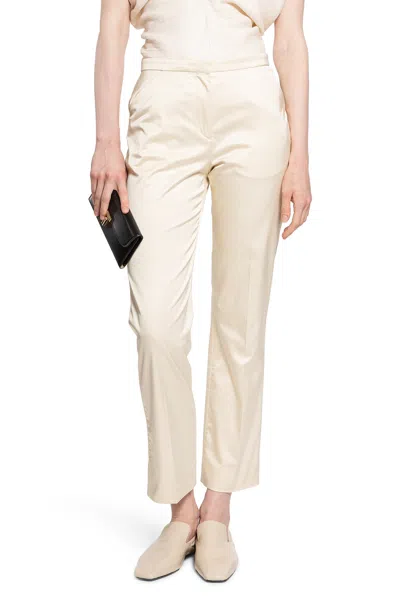 Totême Woman Off-white Trousers