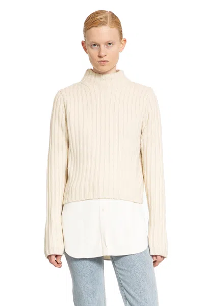 Totême Off-white Wrapped Turtleneck