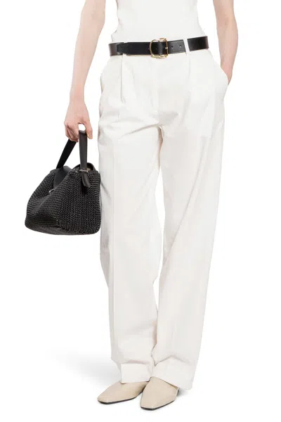 Totême Woman White Trousers