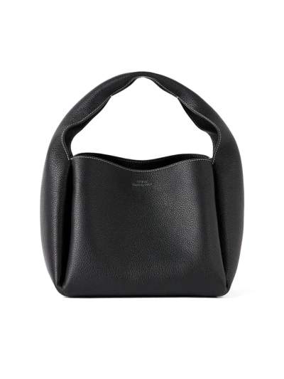 Totême Women's Bucket Bag In Black Grain