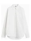 Totême Kimono-sleeve Cotton Shirt In White