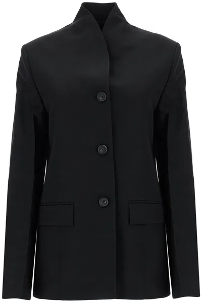 TOTÊME WOMEN'S DOUBLE-BREASTED JACKET IN RECYCLED POLYESTER AND WOOL