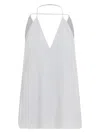 Totême Toteme Double-halter Silk Top 38 In White