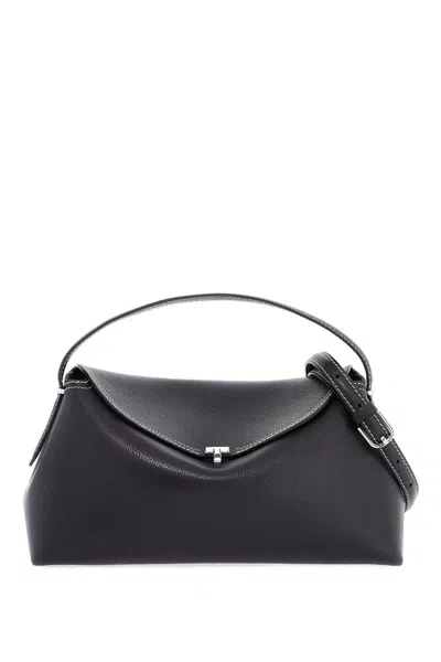Totême Women's Leather T-lock Handbag With Adjustable Strap In Black