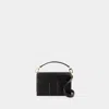 Totême Mini T-flap Leather Shoulder Bag In Black