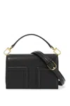 Totême Mini T-flap Leather Shoulder Bag In Black