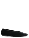 Totême Toteme Minimalist Velvet Ballerinas Shoes In Black