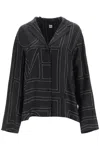 Totême Monogram Silk Pj Shorts Black In Black