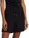 Totême Women's Pressed-crease Drawstring Shorts In Black