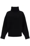 Totême Double-knit Wool Blend Sweater In Black