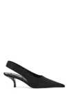 Totême Classic Leather Slingback Heels In Black