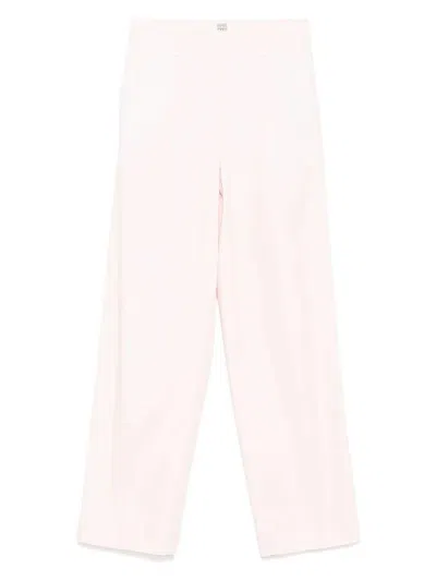 Totême Women's Slanted Pocket Trousers In Pink