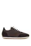 Totême Toteme Pre Nylon Low Top Sneakers In Brown