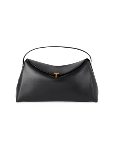 Totême Women's T-lock Leather Top Handle Bag In Black