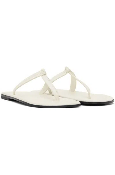 Totême Toteme Woman Thong Sandal Off White Size 10 Leather