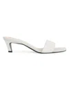 Totême 55mm Moire-effect Mules In Off White