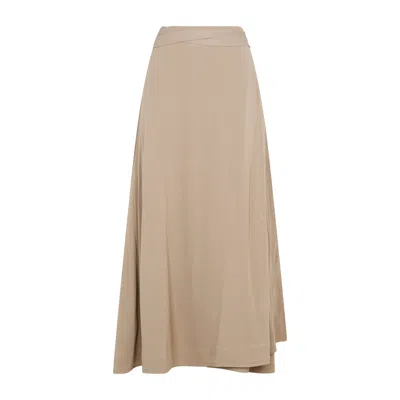 Totême Women's Toteme Tie-waist Wrap Skirt In Beige