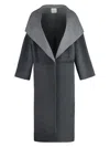 Totême Wool And Cashmere Oversized Coat In Grey