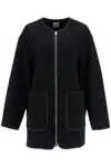 Totême Toteme Wool Zipped Jacket In Black