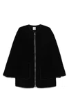 Totême Toteme Wool Zipped Jacket In Black