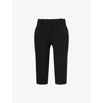 Totême Womens Capri Slim-fit Trousers Black